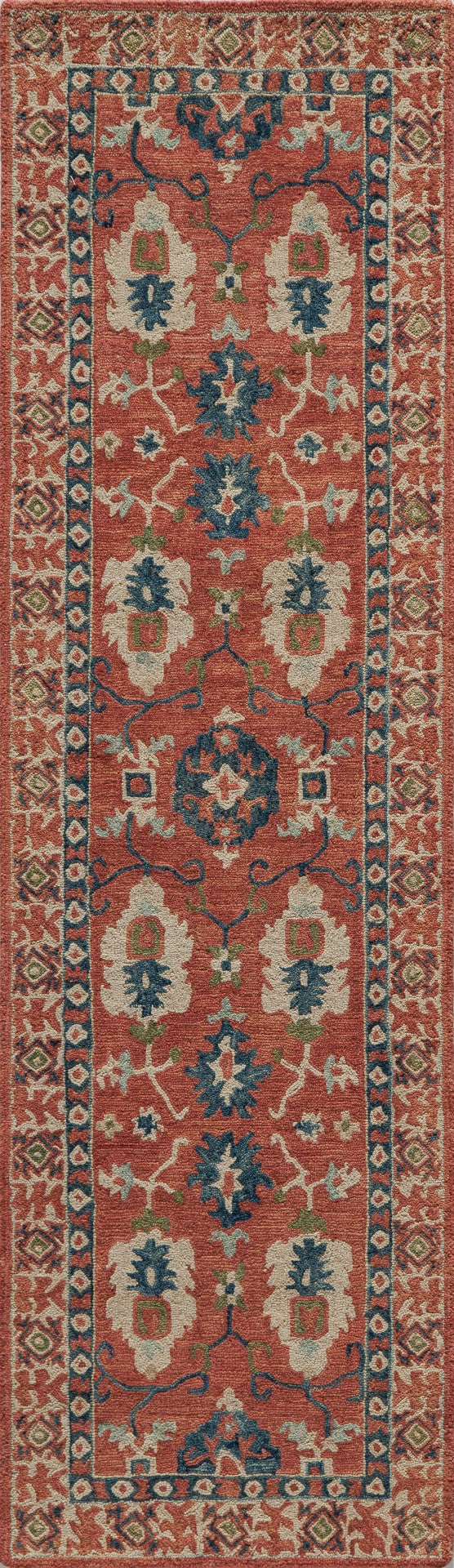 Momeni Tangier TAN-3 Hand Tufted Traditional Oriental Indoor Area Rug Red 9'6" x 13'6" TANGITAN-3RED96D6
