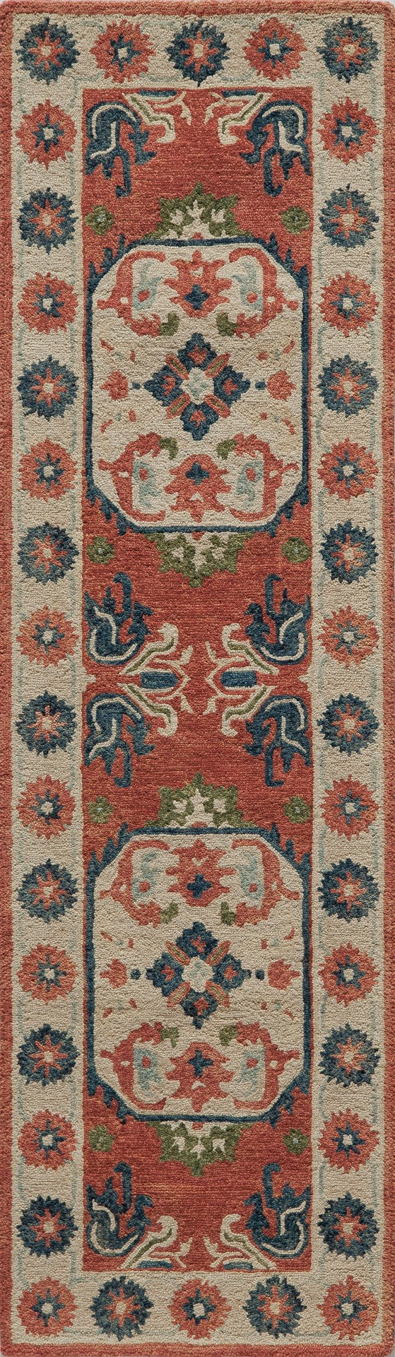 Momeni Tangier TAN-4 Hand Tufted Traditional Oriental Indoor Area Rug Ivory 9'6" x 13'6" TANGITAN-4IVY96D6