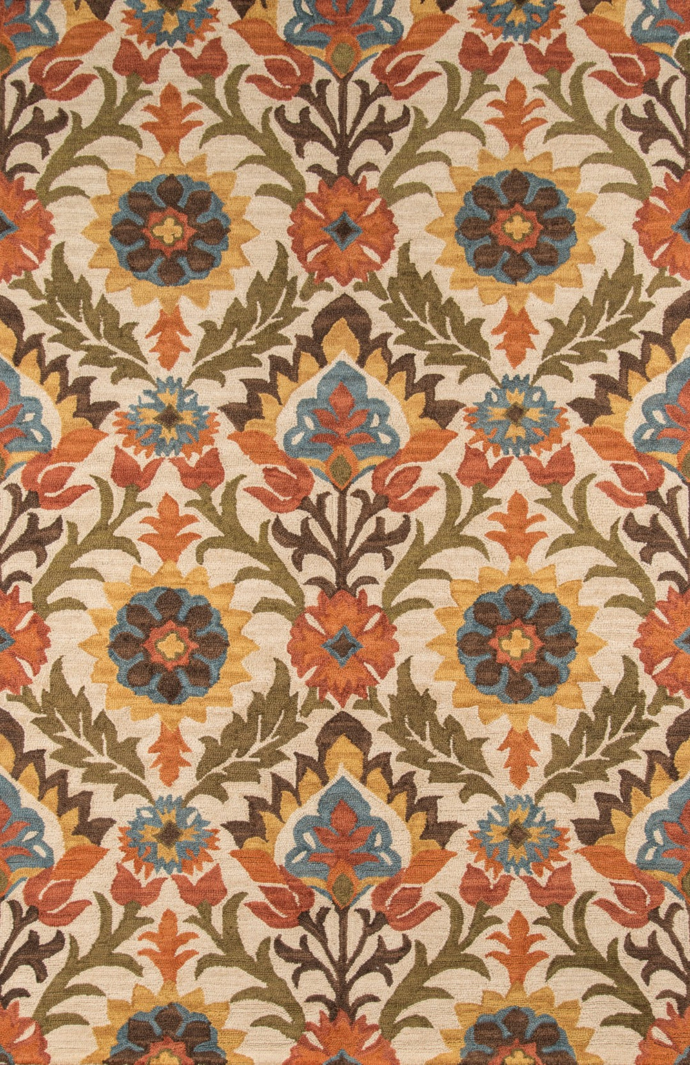 Momeni Tangier TAN-9 Hand Tufted Casual Floral Indoor Area Rug Gold 9'6" x 13'6" TANGITAN-9GLD96D6