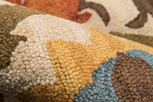 Momeni Tangier TAN-9 Hand Tufted Casual Floral Indoor Area Rug Gold 9'6" x 13'6" TANGITAN-9GLD96D6