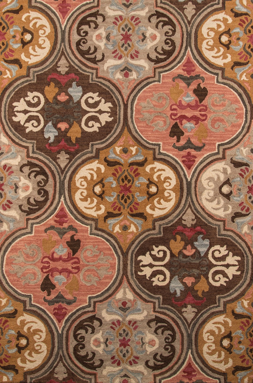 Momeni Tangier TAN10 Hand Tufted Transitional Damask Indoor Area Rug Multi 9'6" x 13'6" TANGITAN10MTI96D6