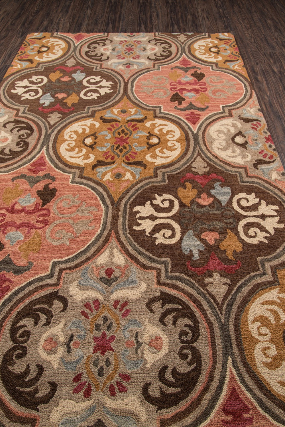 Momeni Tangier TAN10 Hand Tufted Transitional Damask Indoor Area Rug Multi 9'6" x 13'6" TANGITAN10MTI96D6