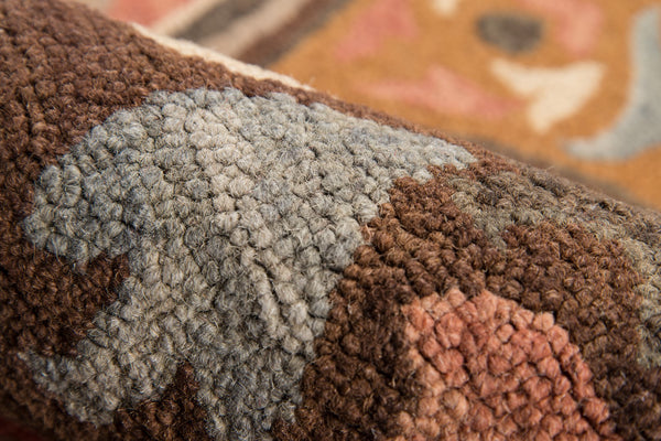 Momeni Tangier TAN10 Hand Tufted Transitional Damask Indoor Area Rug Multi 9'6" x 13'6" TANGITAN10MTI96D6