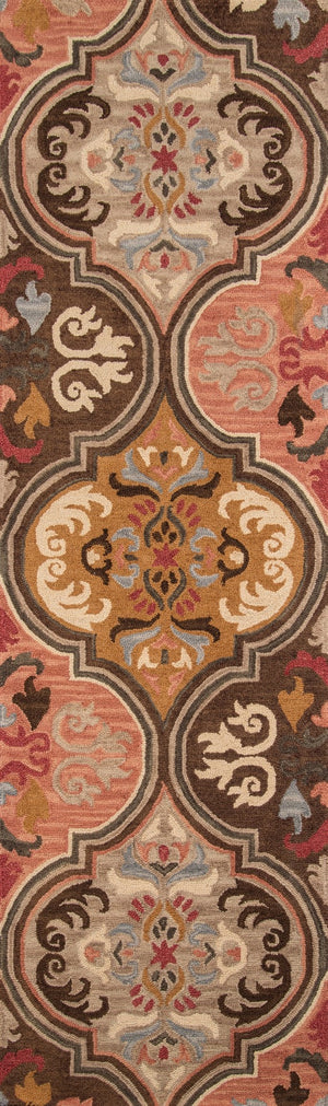 Momeni Tangier TAN10 Hand Tufted Transitional Damask Indoor Area Rug Multi 9'6" x 13'6" TANGITAN10MTI96D6