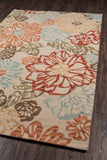 Momeni Tangier TAN11 Hand Tufted Casual Floral Indoor Area Rug Beige 9'6" x 13'6" TANGITAN11BGE96D6