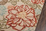 Momeni Tangier TAN11 Hand Tufted Casual Floral Indoor Area Rug Beige 9'6" x 13'6" TANGITAN11BGE96D6