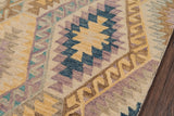 Momeni Tangier TAN16 Hand Tufted Transitional Geometric Indoor Area Rug Multi 9'6" x 13'6" TANGITAN16MTI96D6