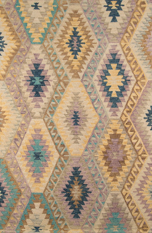 Momeni Tangier TAN16 Hand Tufted Transitional Geometric Indoor Area Rug Multi 9'6" x 13'6" TANGITAN16MTI96D6