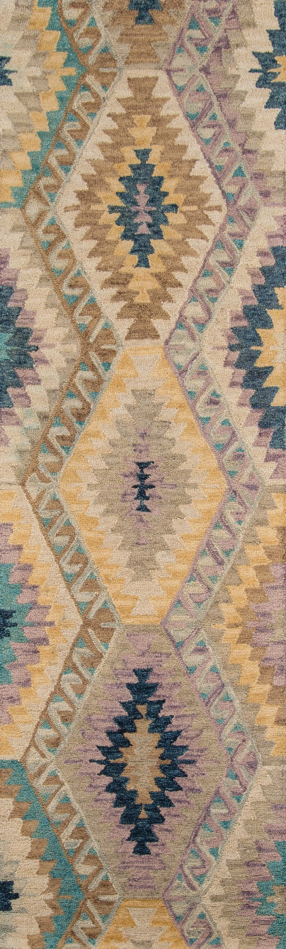 Momeni Tangier TAN16 Hand Tufted Transitional Geometric Indoor Area Rug Multi 9'6" x 13'6" TANGITAN16MTI96D6