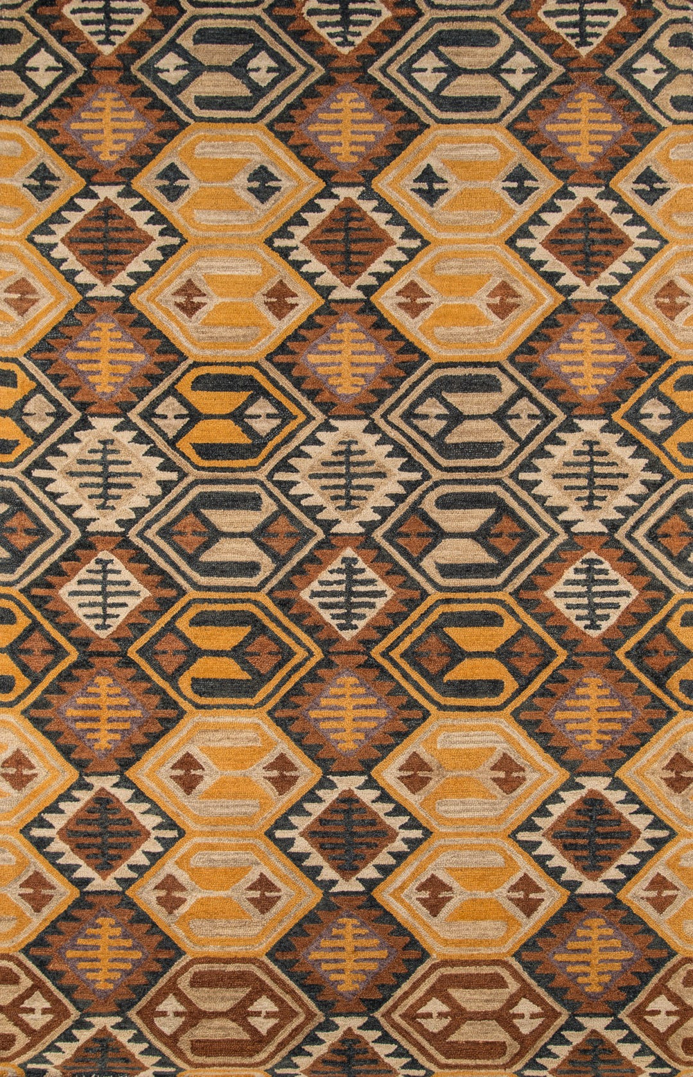 Momeni Tangier TAN18 Hand Tufted Transitional Geometric Indoor Area Rug Black 9'6" x 13'6" TANGITAN18BLK96D6
