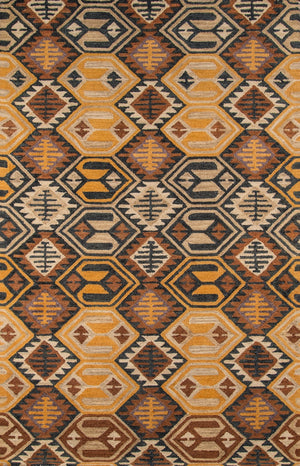 Momeni Tangier TAN18 Hand Tufted Transitional Geometric Indoor Area Rug Black 9'6" x 13'6" TANGITAN18BLK96D6