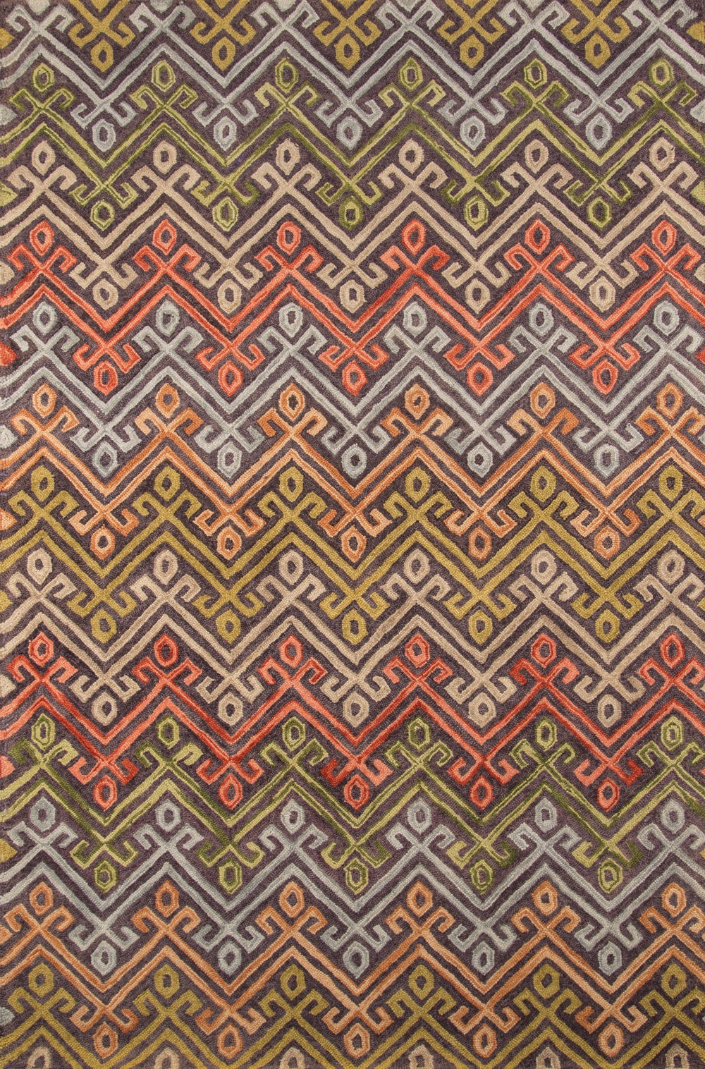 Momeni Tangier TAN20 Hand Tufted Transitional Geometric Indoor Area Rug Multi 9'6" x 13'6" TANGITAN20MTI96D6