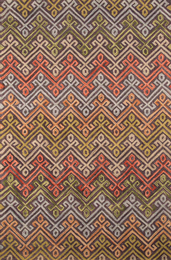 Momeni Tangier TAN20 Hand Tufted Transitional Geometric Indoor Area Rug Multi 9'6" x 13'6" TANGITAN20MTI96D6