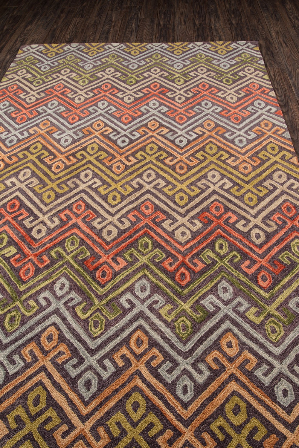 Momeni Tangier TAN20 Hand Tufted Transitional Geometric Indoor Area Rug Multi 9'6" x 13'6" TANGITAN20MTI96D6