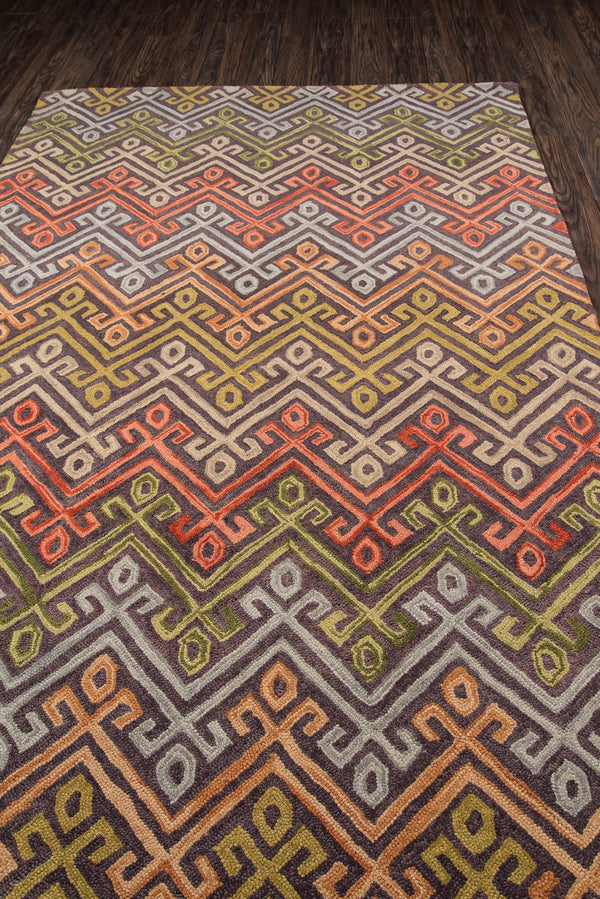Momeni Tangier TAN20 Hand Tufted Transitional Geometric Indoor Area Rug Multi 9'6" x 13'6" TANGITAN20MTI96D6