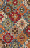 Momeni Tangier TAN23 Hand Tufted Transitional Geometric Indoor Area Rug Multi 9'6" x 13'6" TANGITAN23MTI96D6