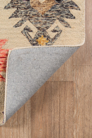 Momeni Tangier TAN31 Hand Tufted Traditional Oriental Indoor Area Rug Beige 9'6" x 13'6" TANGITAN31BGE96D6