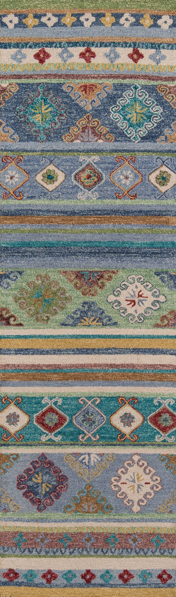 Momeni Tangier TAN32 Hand Tufted Traditional Oriental Indoor Area Rug Blue 9'6" x 13'6" TANGITAN32BLU96D6