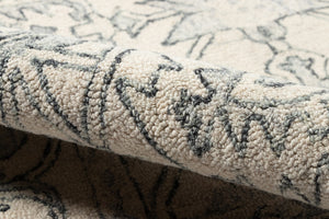 Momeni Tangier TAN37 Hand Tufted Traditional Floral Indoor Area Rug Ivory 9'6" x 13'6" TANGITAN37IVY96D6