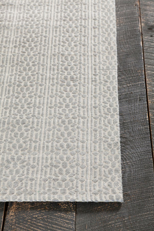 Chandra Rugs Tasha 100% Viscose Hand-Woven Contemporary Rug Grey 7'9 x 10'6