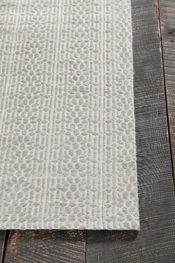 Chandra Rugs Tasha 100% Viscose Hand-Woven Contemporary Rug Grey 7'9 x 10'6
