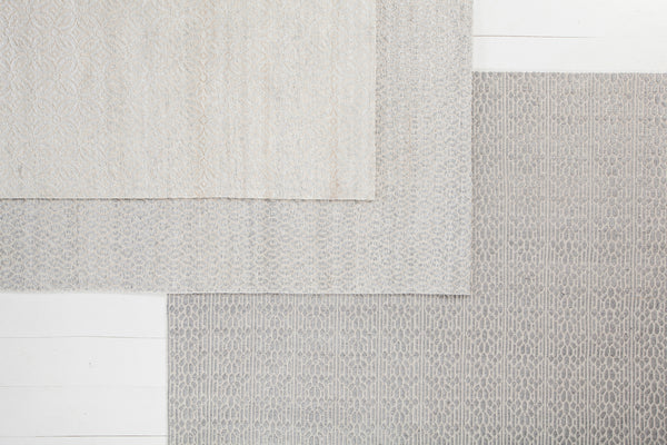 Chandra Rugs Tasha 100% Viscose Hand-Woven Contemporary Rug Grey 7'9 x 10'6