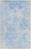Chandra Rugs Tayla 100% Wool Hand-Tufted Traditional Rug Blue/Grey/Beige 9' x 13'