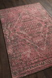Chandra Rugs Tayla 100% Wool Hand-Tufted Traditional Rug Pink/Brown/White 9' x 13'
