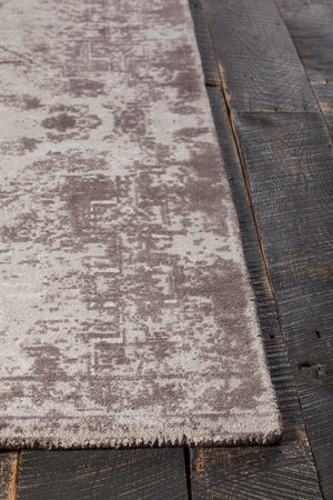 Chandra Rugs Tayla 100% Wool Hand-Tufted Traditional Rug Grey/White/Charcoal 9' x 13'