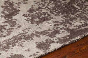 Chandra Rugs Tayla 100% Wool Hand-Tufted Traditional Rug Grey/White/Charcoal 9' x 13'