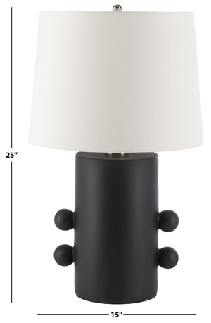 Safavieh Nayeem, 25 Inch, Black, Ceramic Table Lamp​ Black Ceramic TBL2008A