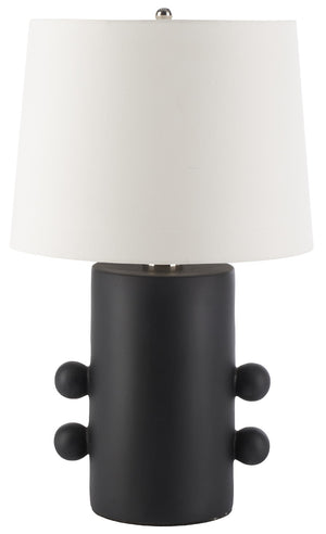 Safavieh Nayeem, 25 Inch, Black, Ceramic Table Lamp​ Black Ceramic TBL2008A