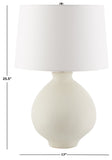 Safavieh Costa, 25.5 Inch, White, Ceramic Table Lamp​ White Ceramic TBL2009A