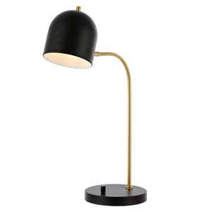 Safavieh Drina, 23.5 Inch, Black/Gold, Table Lamp W/ Usb Port ​ Black / Gold Metal TBL4017A-U