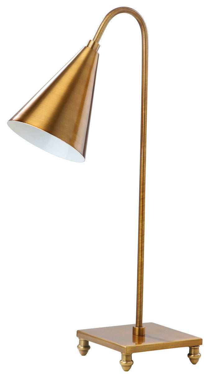 Annetta Gold Table Lamp - Contemporary Glamour for Home Office & Living Room, Elegant Retro Style