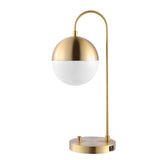 Safavieh Cappi, 20.5 Inch, Brass, Iron Table Lamp W/ Usb Port ​ Brass Gold/Usb Metal TBL4040A-U