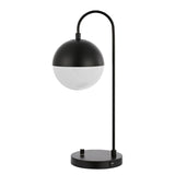 Safavieh Cappi, 20.5 Inch, Black, Iron Table Lamp W/ Usb Port​ Black Metal TBL4040B-U