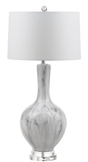 Griffith Table Lamp Set of 2 - Contemporary Ceramic Design in White & Grey, Perfect for Any Space