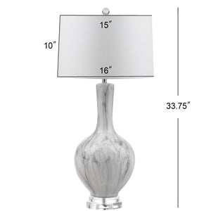 Griffith Table Lamp Set of 2 - Contemporary Ceramic Design in White & Grey, Perfect for Any Space