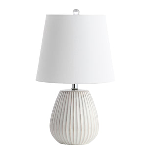 Kole Contemporary Table Lamp Set of 2 – Elegant Ceramic Design with Chrome Finish for Modern Living