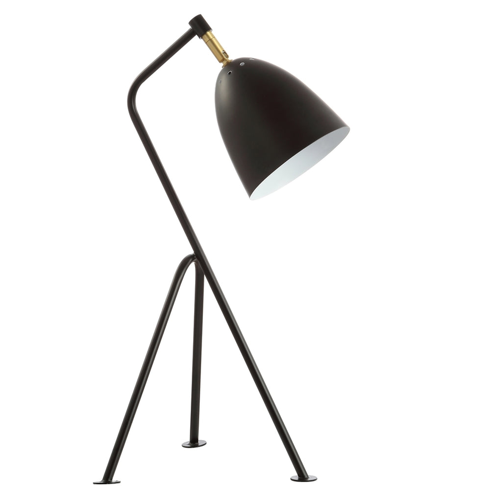 Dariel Task Table Lamp - Vintage Black & Brass Design, Chic Retro Shade, Perfect for Modern Spaces