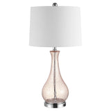 Safavieh Finnley, 27.5 Inch, Blush, Table Lamp W/ Usb Port​ Blush Glass TBL4206C-U