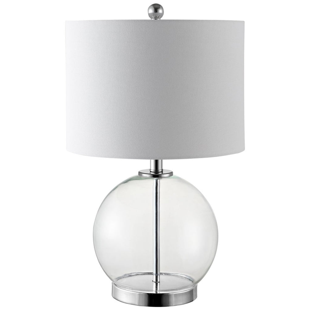 Lonni Contemporary Table Lamp Set of 2 - Stylish Glass Globe and Chrome Base for Elegant Décor