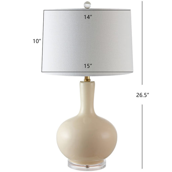Nilla Table Lamp Set of 2 - Modern Glass Design with Elegant White Shade for Contemporary Spaces