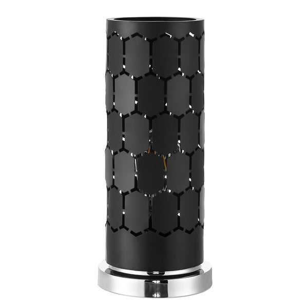 Navo Luxurious Black Cut-Out Table Lamp - Contemporary Design for Bold Living Room Style