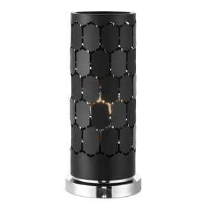 Navo Luxurious Black Cut-Out Table Lamp - Contemporary Design for Bold Living Room Style