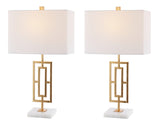 Safavieh Yara Iron Table Lamp in Gold Leaf - Set of 2 TBL4299A-SET2
