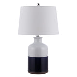 Safavieh Dani Ceramic Table Lamp in White, Natural TBL4304A