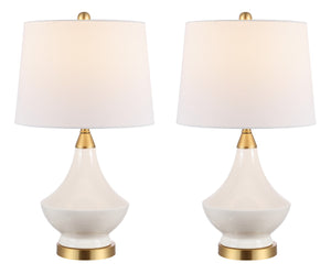 Safavieh Marlowe Glass Table Lamp in White - Set of 2 TBL4310A-SET2