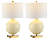 Safavieh Anina Glass Table Lamp in Cream - Set of 2 TBL4311A-SET2